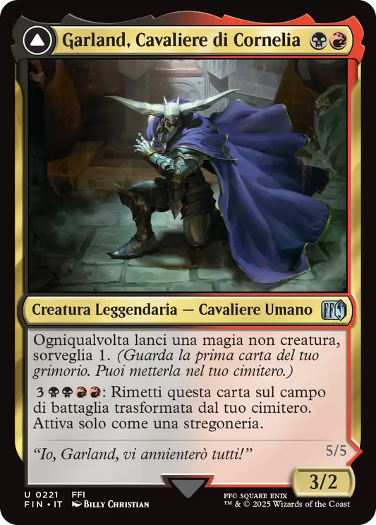 Final Fantasy 221 Garland, Cavaliere di Cornelia/Caos l'Eterno