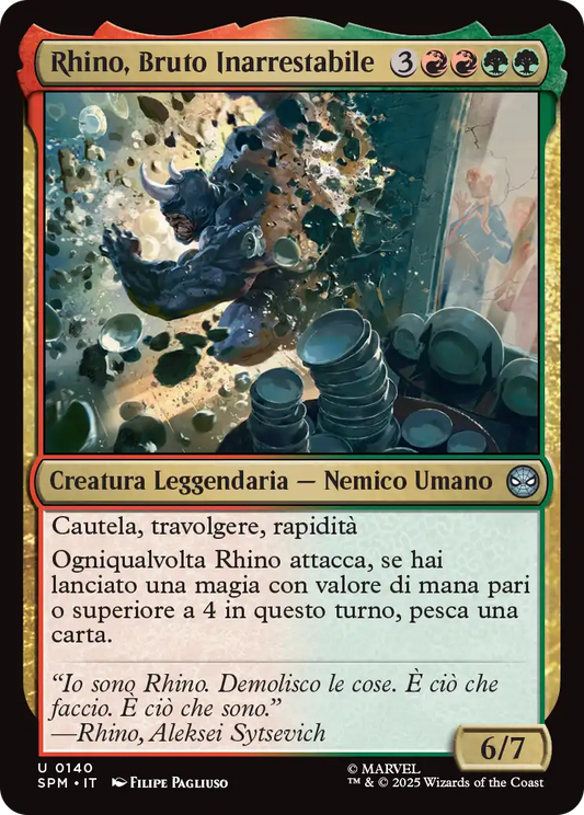 Magic Marvel Spider-man 140 Rhino, Bruto Inarrestabile