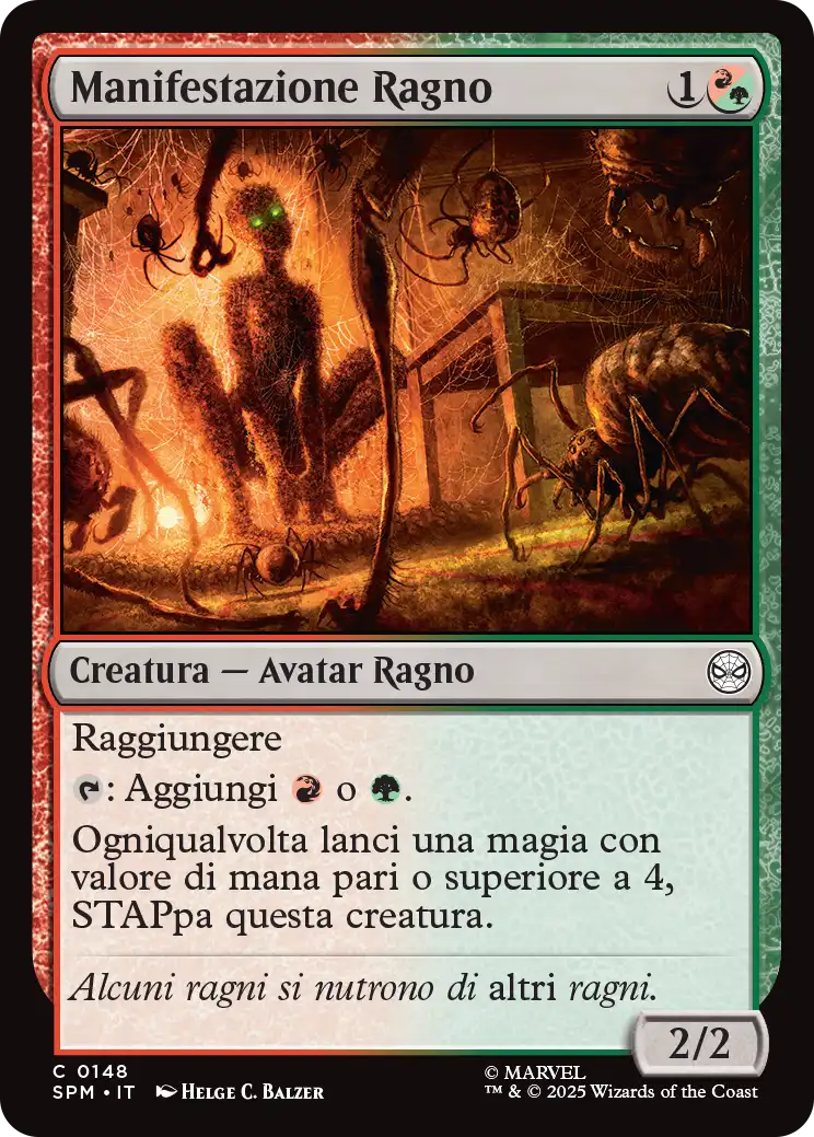 Magic Marvel Spider-man 148 Manifestazione Ragno