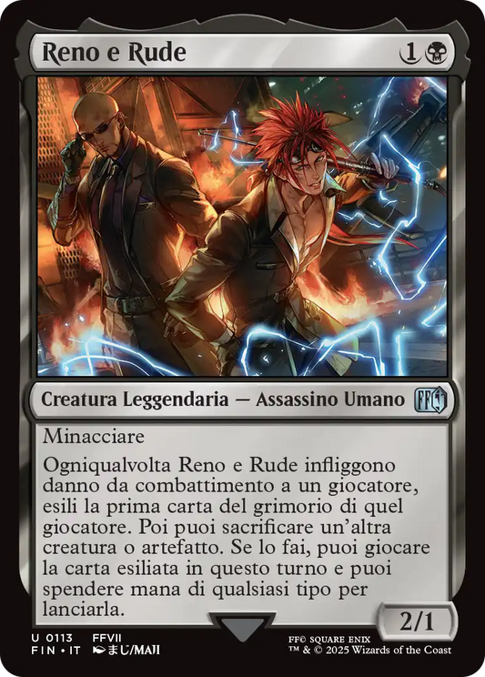 Final Fantasy foil 550 Reno e Rude foil