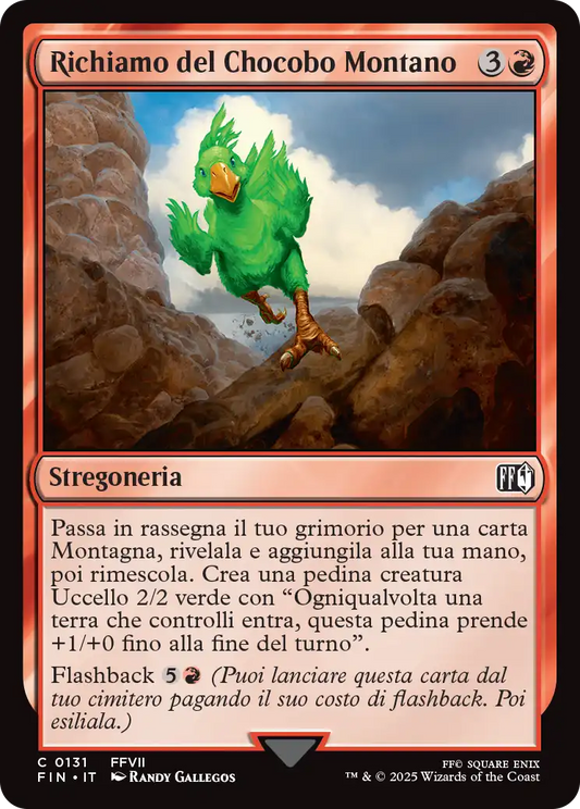 Final Fantasy 131 Richiamo del Chocobo Montano