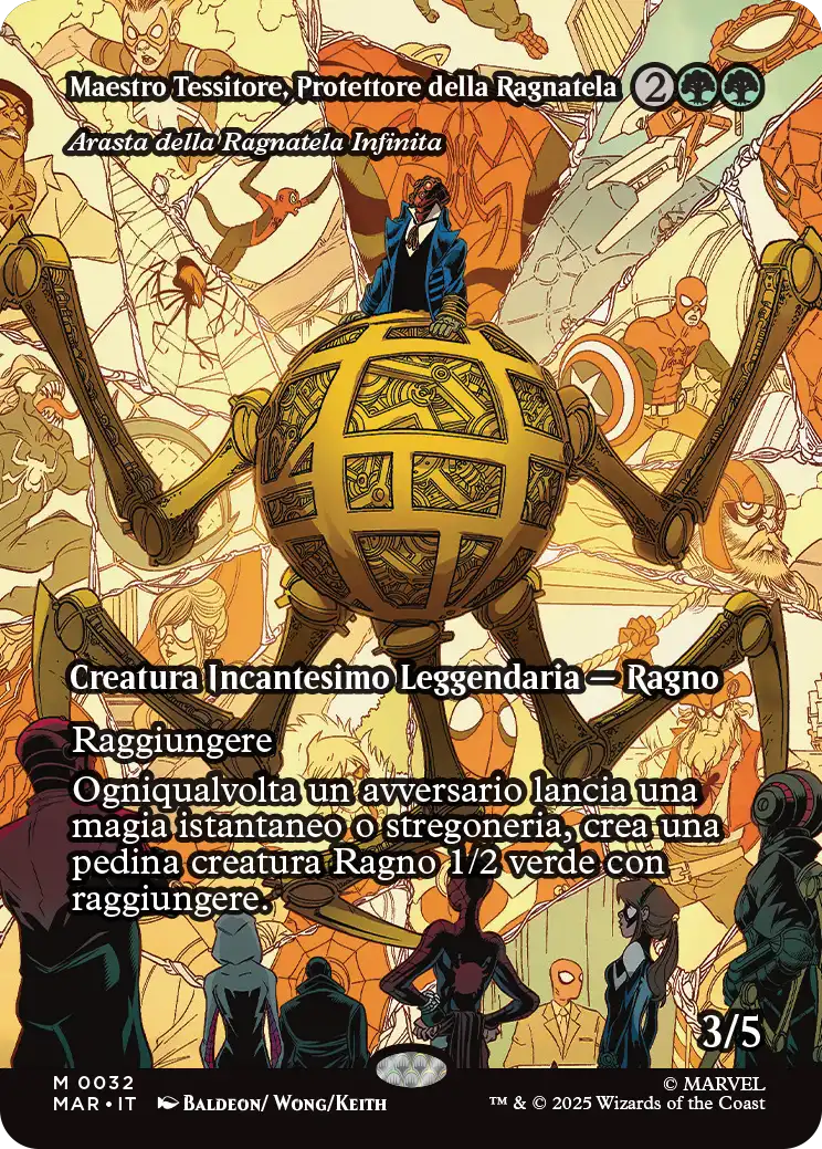 Magic Marvel Spider-man 263 Arasta della Ragnatela Infinita Source Material Cads