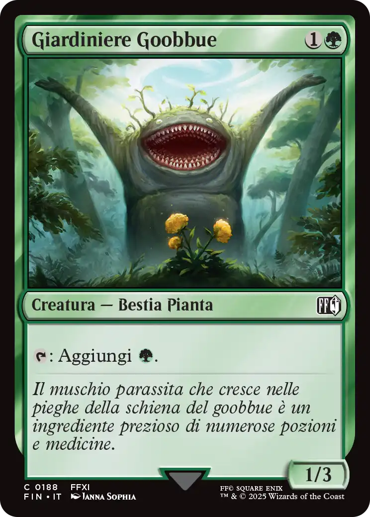 Final Fantasy 188 Giardiniere Goobbue
