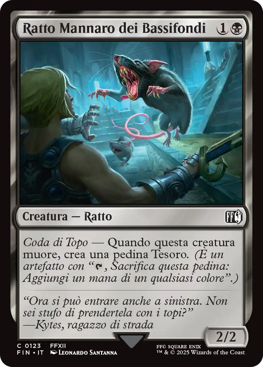 Final Fantasy foil 554 Ratto Mannaro dei Bassifondi foil