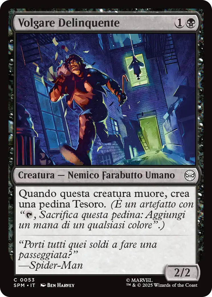 Magic Marvel Spider-man 295 Volgare Delinquente foil