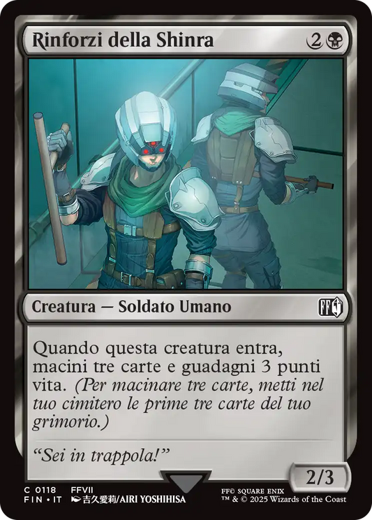 Final Fantasy 118 Rinforzi della Shinra