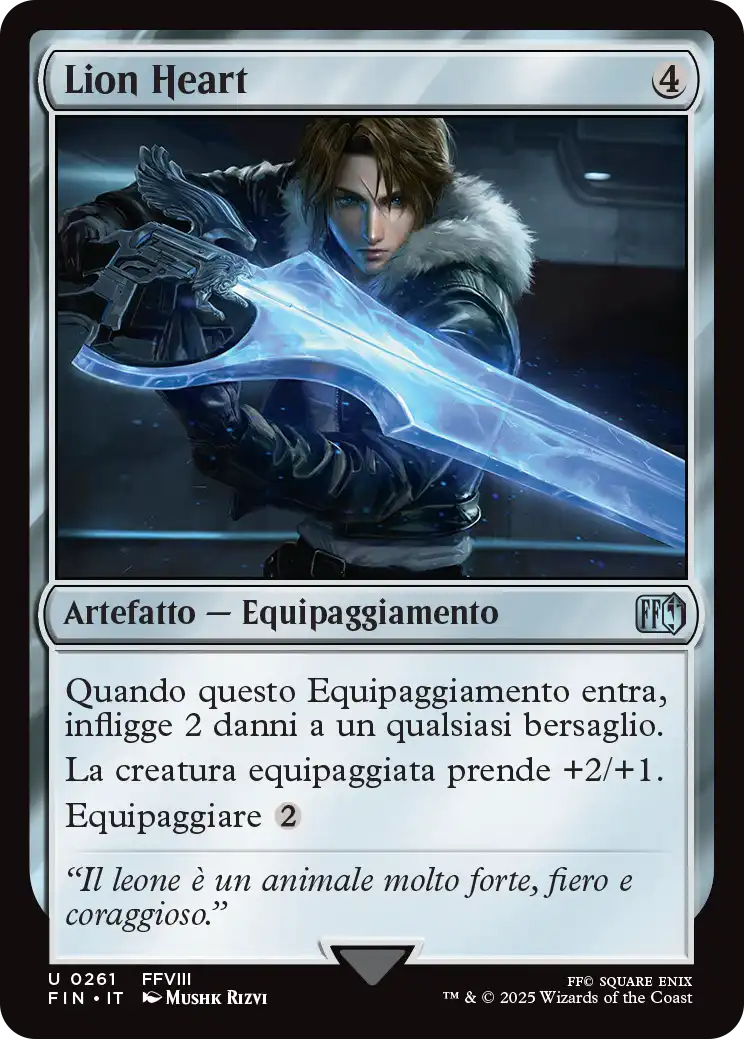 Final Fantasy foil 580 Lion Heart foil