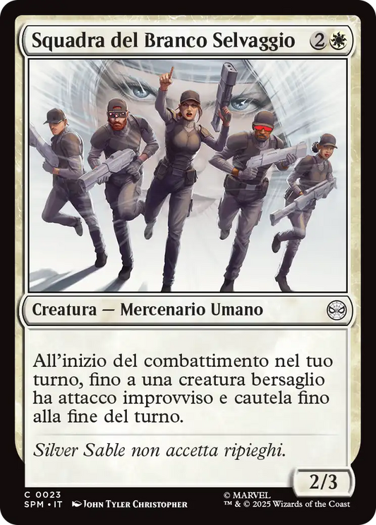 Magic Marvel Spider-man 23 Squadra del Branco Selvaggio
