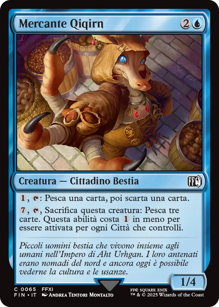 Final Fantasy foil 543 Mercante Qiqirn foil