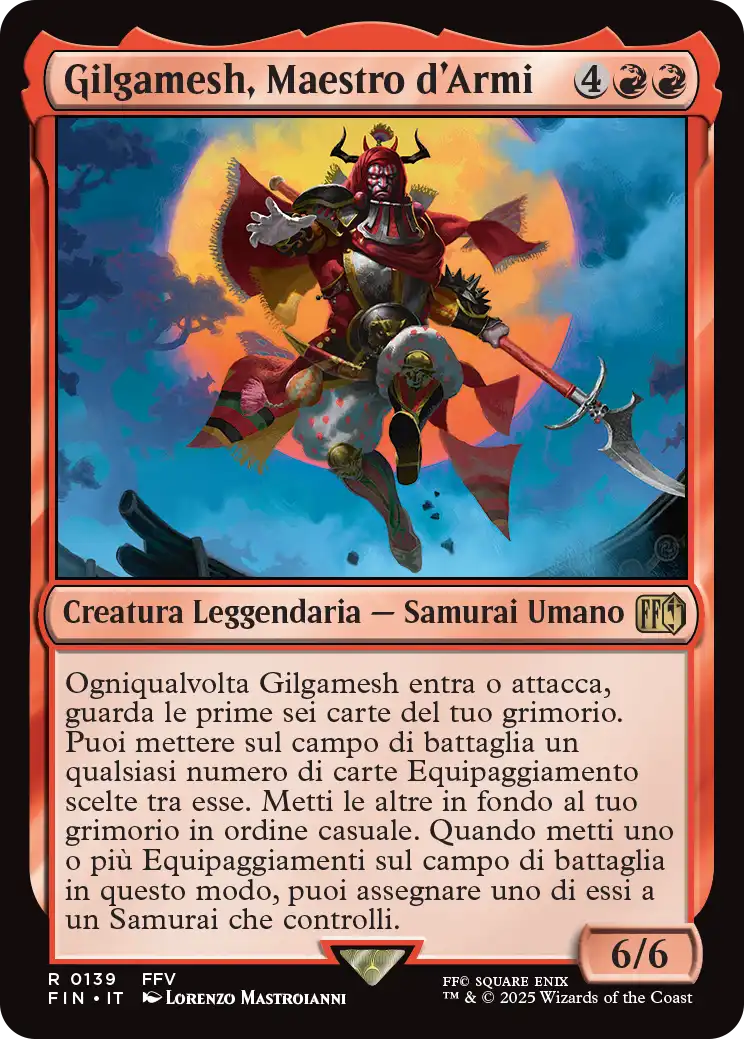 Final Fantasy 139 Gilgamesh, Maestro d’Armi