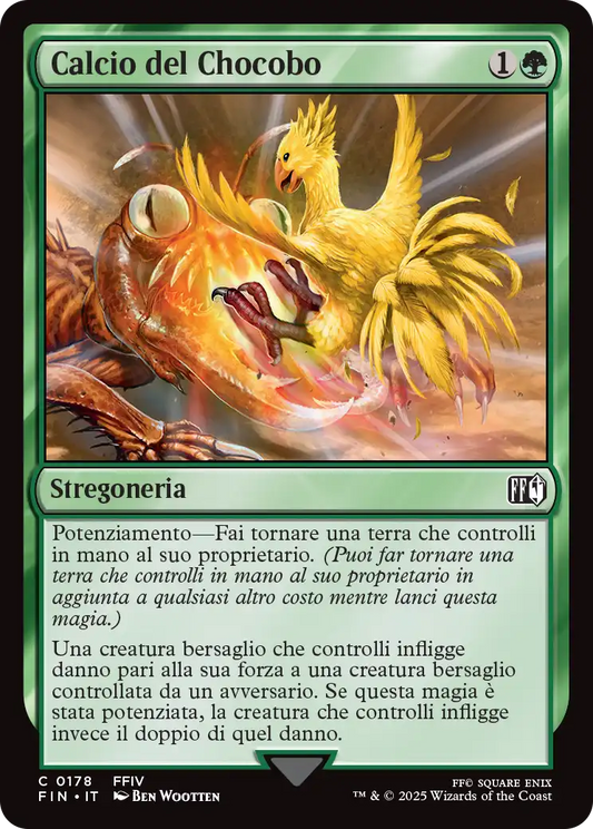 Final Fantasy foil 570 Calcio del Chocobo foil
