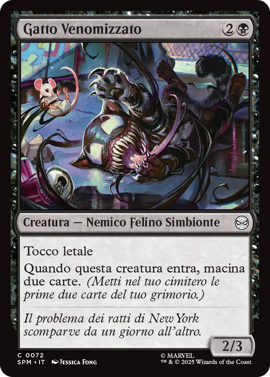 Magic Marvel Spider-man 72 Gatto Venomizzato