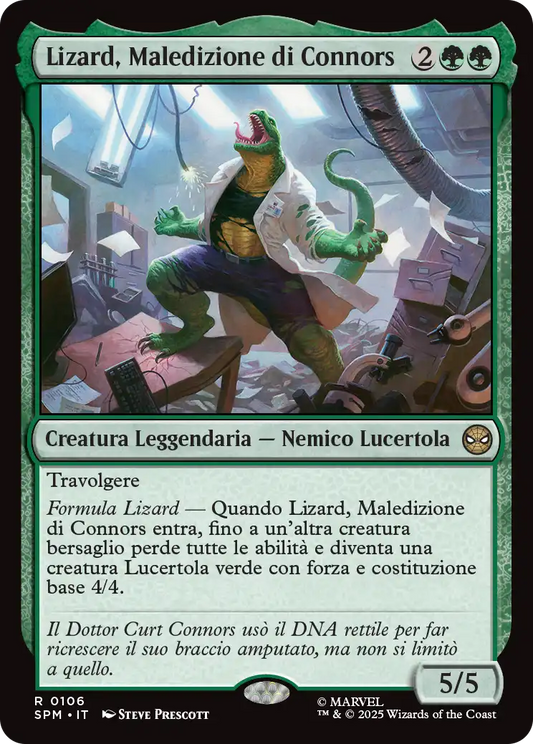 Magic Marvel Spider-man 106 Lizard, Maledizione di Connors