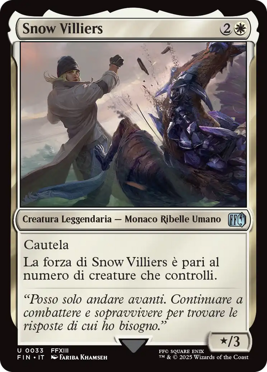 Final Fantasy 33 Snow Villiers