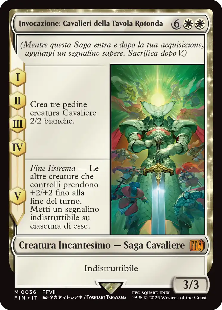 Final Fantasy 36 Invocazione: Cavalieri della Tavola Rotonda