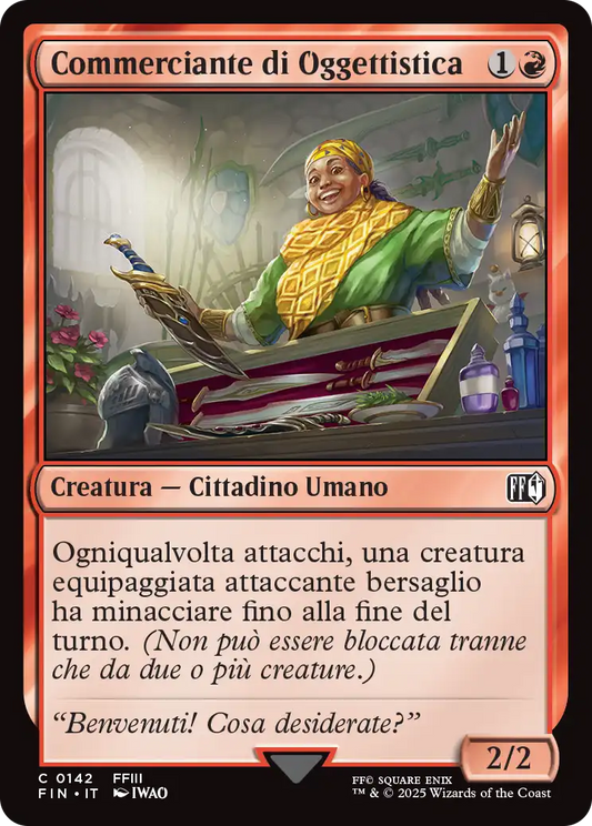 Final Fantasy 142 Commerciante di Oggettistica
