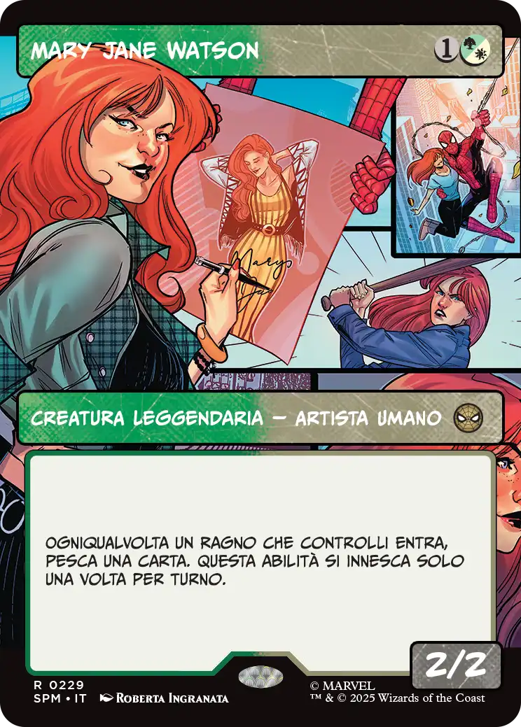 Magic Marvel Spider-man 348 Mary Jane Watson foil