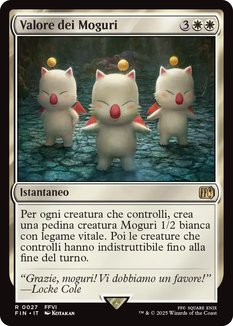Final Fantasy 27 Valore dei Moguri