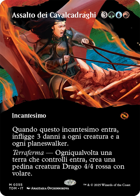 Tarkir la Dracotempesta 355 Assalto dei Cavalcadraghi extra