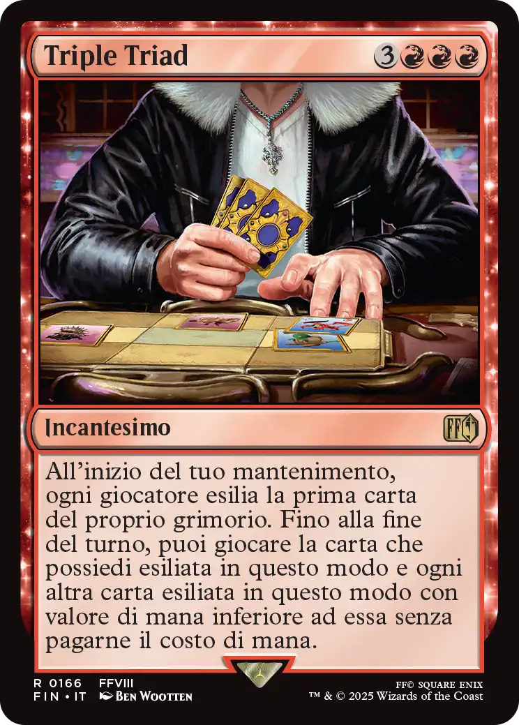 Final Fantasy foil 565 Triple Triad foil