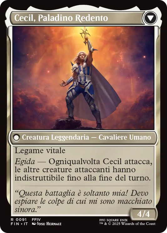Final Fantasy 91 Cecil, Cavaliere delle Tenebre/Cecil, Paladino Redento