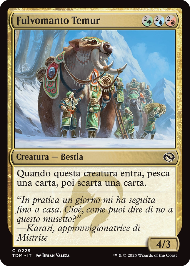 Tarkir la Dracotempesta 229 Fulvomanto Temur