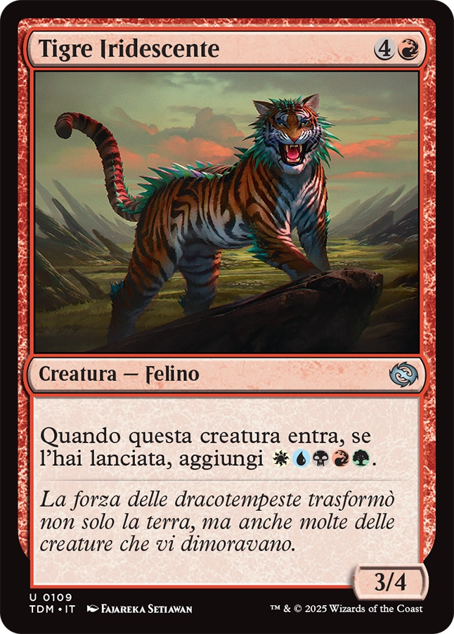 Tarkir la Dracotempesta 109 Tigre Iridescente