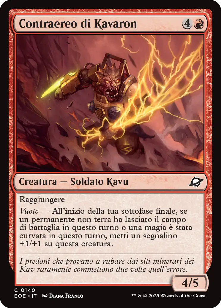 Ai Confini dell' eternità 140 Contraereo di Kavaron