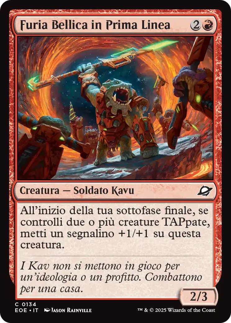 Ai Confini dell' eternità 134 Furia Bellica in Prima Linea