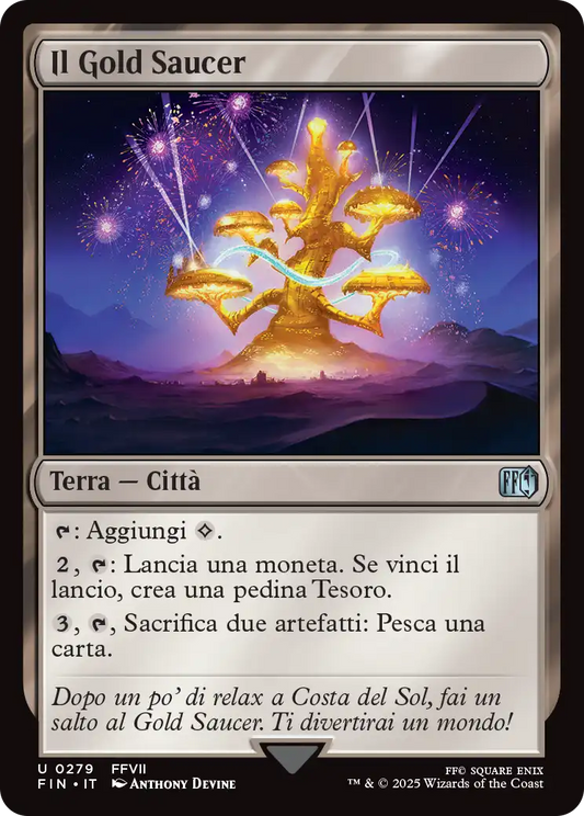 Final Fantasy foil 588 Il Gold Saucer foil