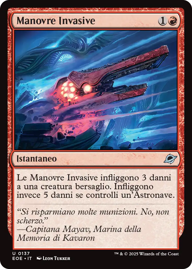 Ai Confini dell' eternità 137 Manovre Invasive