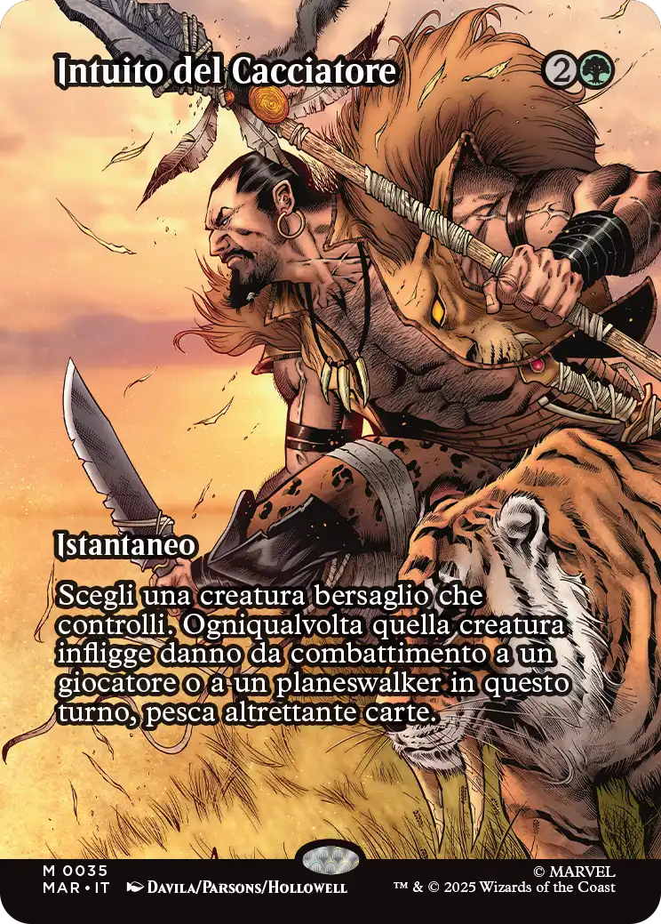 Magic Marvel Spider-man 266 Intuito del Cacciatore Source Material Cads