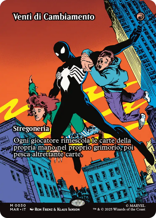 Magic Marvel Spider-man 261 Venti di Cambiamento Source Material Cads