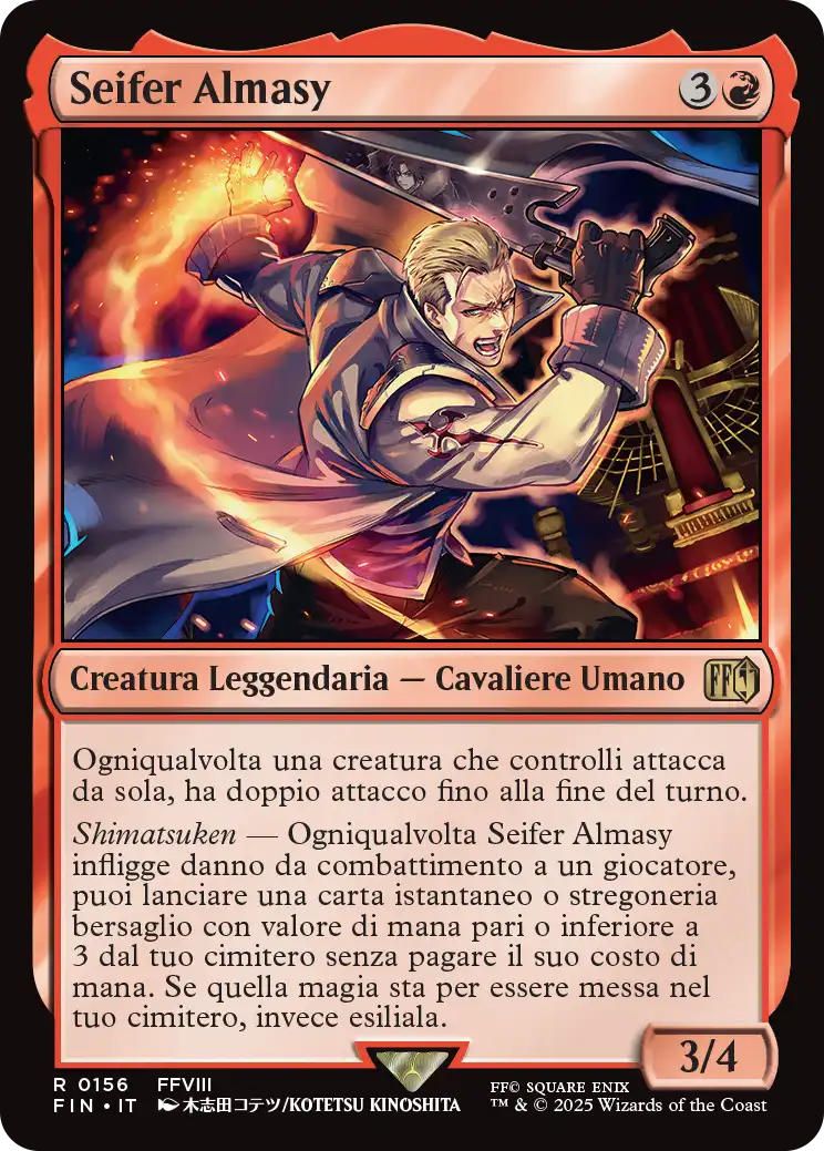 Final Fantasy 156 Seifer Almasy