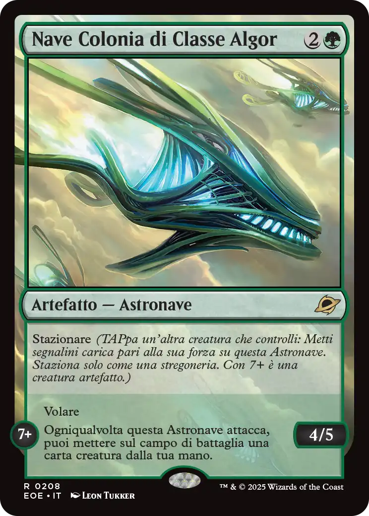 Ai Confini dell' eternità 208 Nave Colonia di Classe Algor