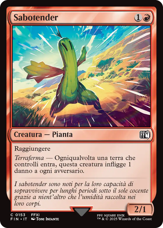 Final Fantasy foil 561 Sabotender foil