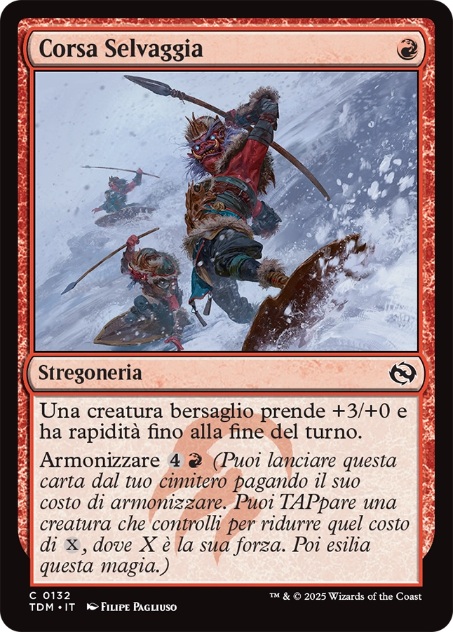 Tarkir la Dracotempesta 132 Corsa Selvaggia