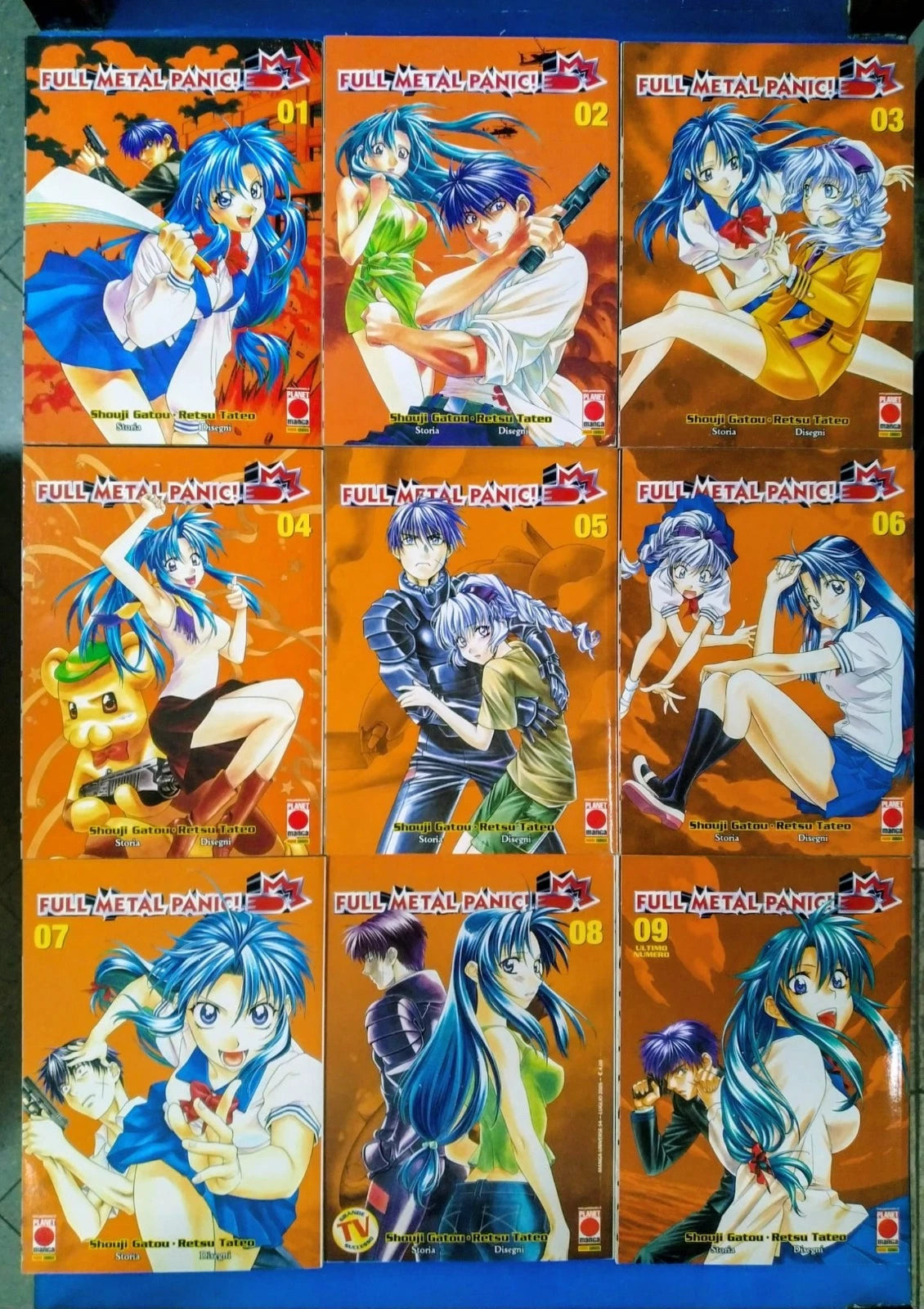 FULL METAL PANIC 1-9 serie completa panini