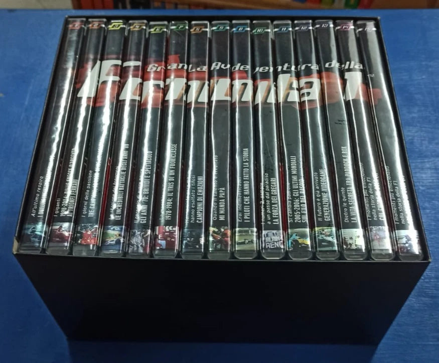 LA GRANDE AVVENTURA DELLA FORMULA 1 COFANETTO 15 DVD GAZZETTA DELLO SPORT OTTIMO
