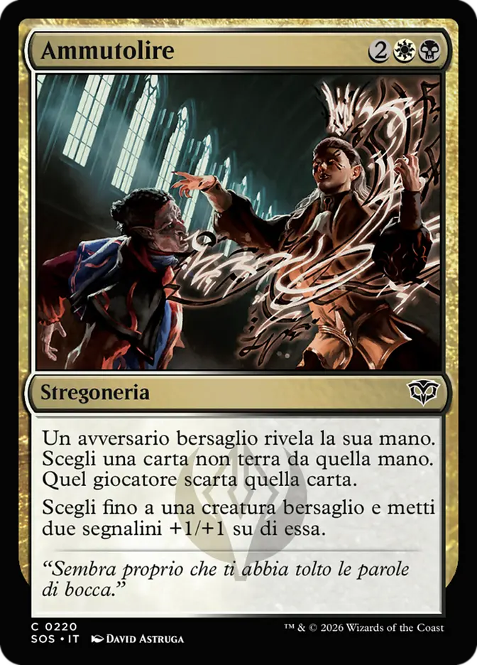 I Segreti di Strixhaven 220 Ammutolire