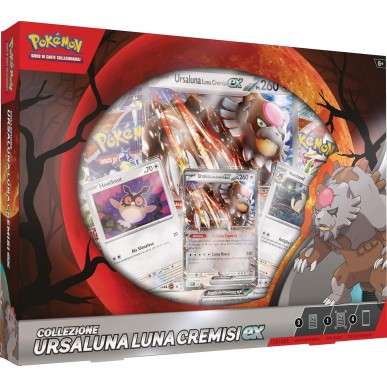 Pokemon collezione Ex box Ursaluna Lunacremisi Ex