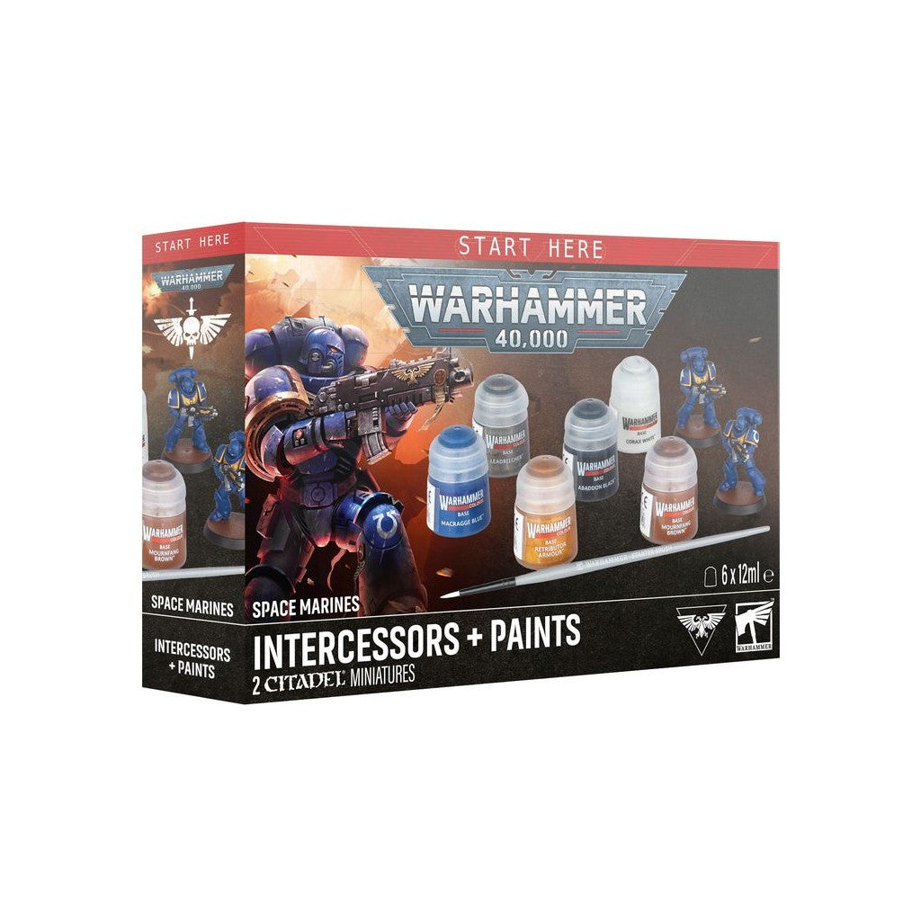 WARHAMMER 40,000 Intercessor + Paints set Ed.2026