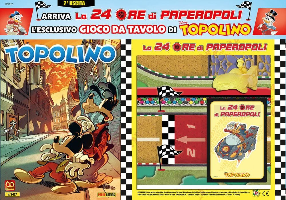 TOPOLINO 3417 + LA 24 ORE DI PAPEROPOLI