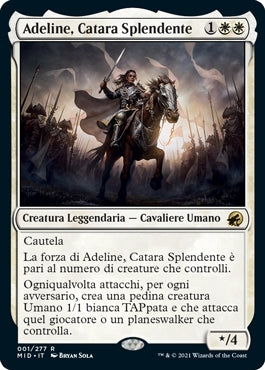 Innistrad caccia di mezzanotte 1 Adeline, Catara Splendente