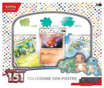 Pokemon Scarlatto e Violetto 151 Collezione con poster