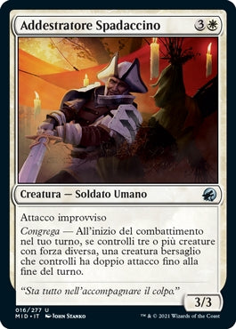 Innistrad caccia di mezzanotte 16 Addestratore Spadaccino