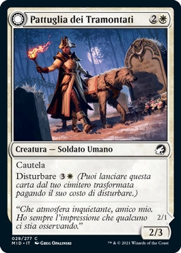 Innistrad caccia di mezzanotte 28 Pattuglia dei Tramontati/Apparizione del Mattino
