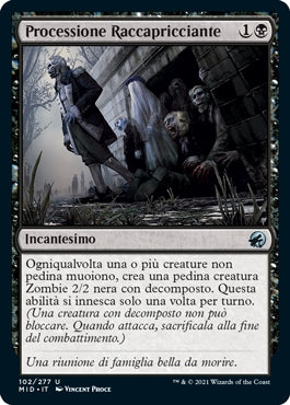 Innistrad caccia di mezzanotte 102 Processione Raccapricciante