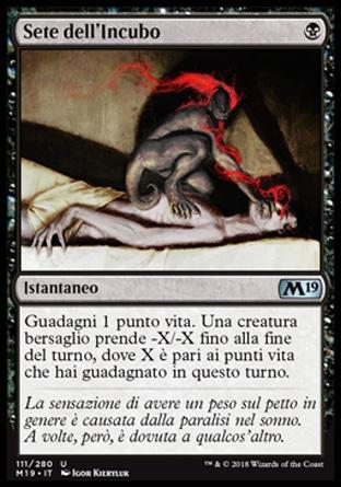 Sete dell'Incubo M19 111-Wizard of the Coast- nuvolosofumetti.