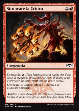 Stroncare la Critica  Fedeltà di Ravnica 115, Wizard of the Coast, nuvolosofumetti,